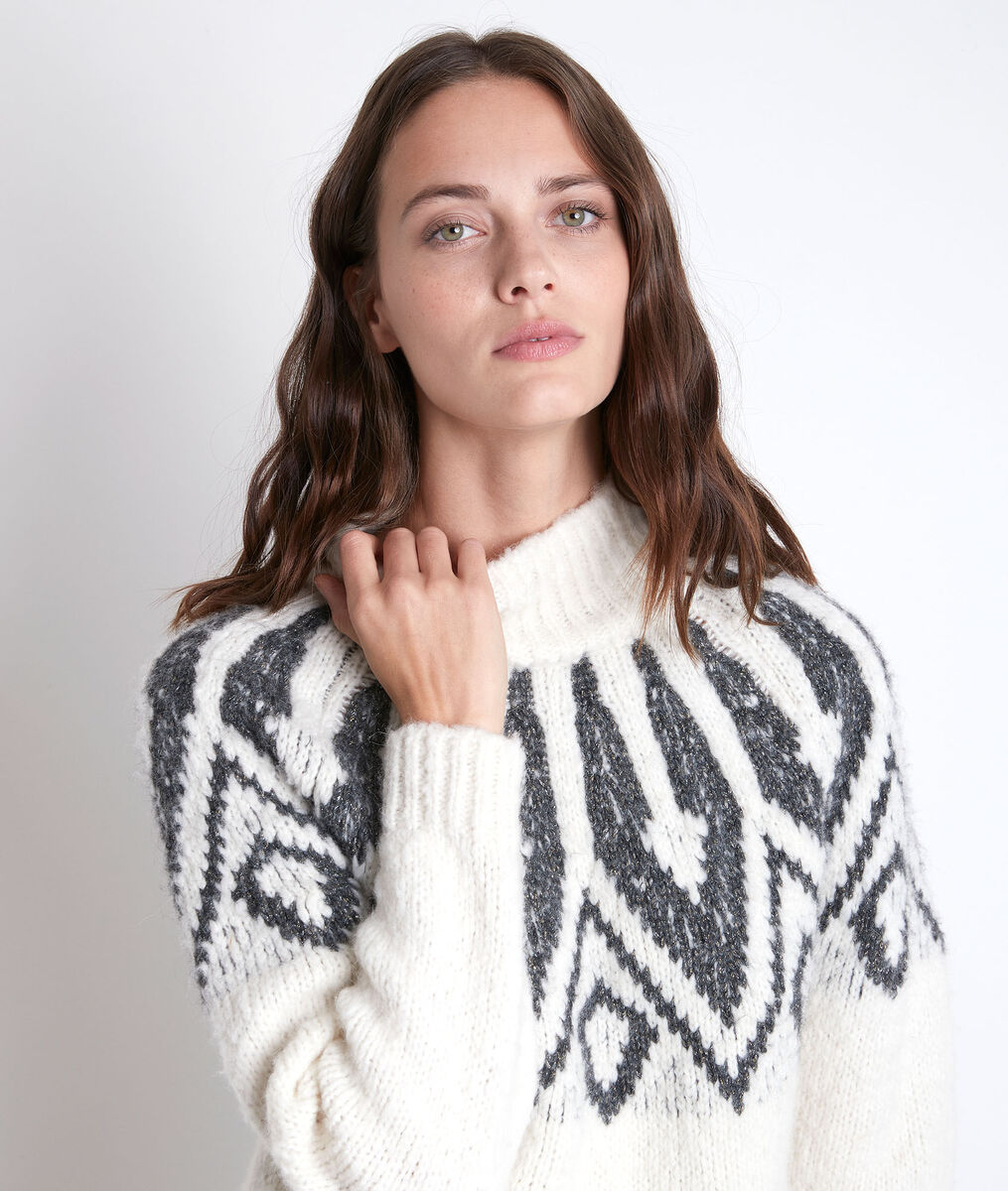Pull jacquard crème Ravi | 1-2-3 Pull jacquard crème Ravi PhotoZ | 1-2-3