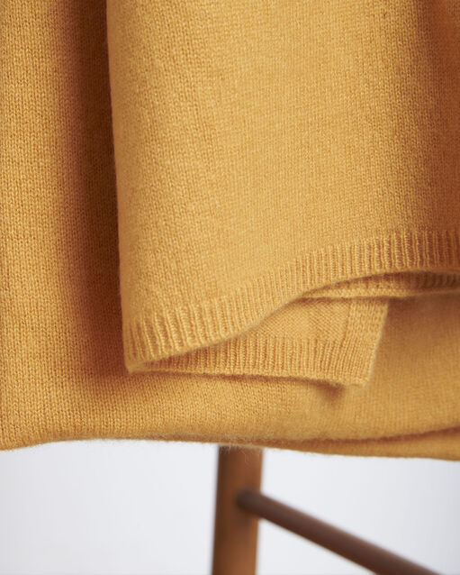 Safrangelber Kaschmirschal Glacier (2) - Maison 123