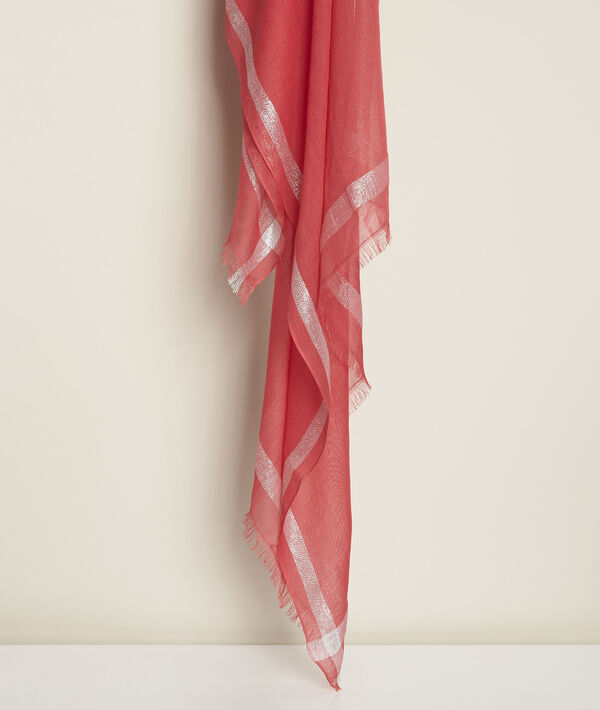 Foulard corail lurex Orelia | 1-2-3 Foulard corail lurex Orelia PhotoZ | 1-2-3