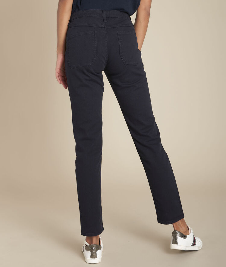 Le confort fit : jean boyfriend marine serge marine.