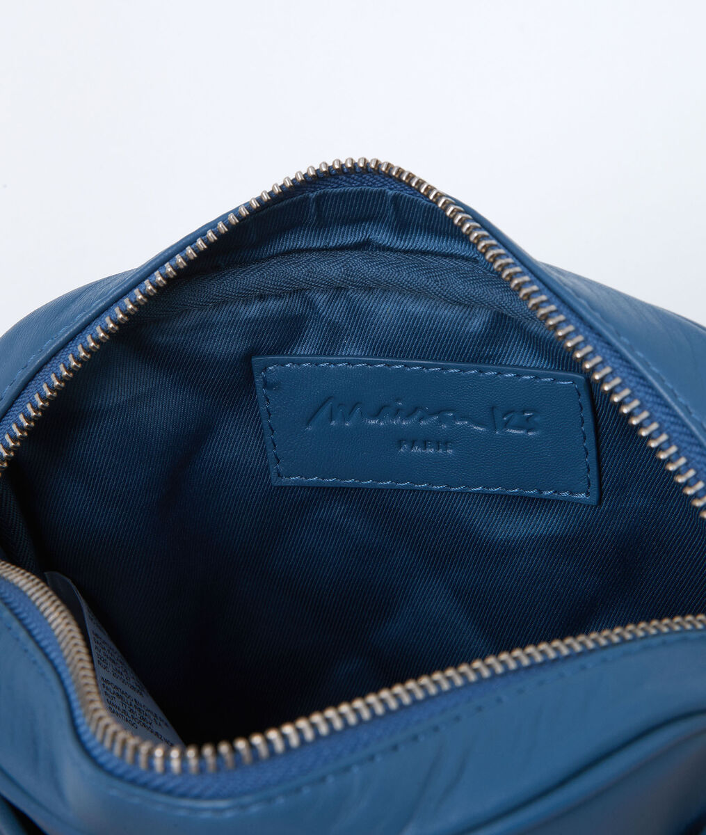 Pochette en cuir matelassée ciel Dan | 1-2-3 Pochette en cuir matelassée ciel Dan PhotoZ | 1-2-3