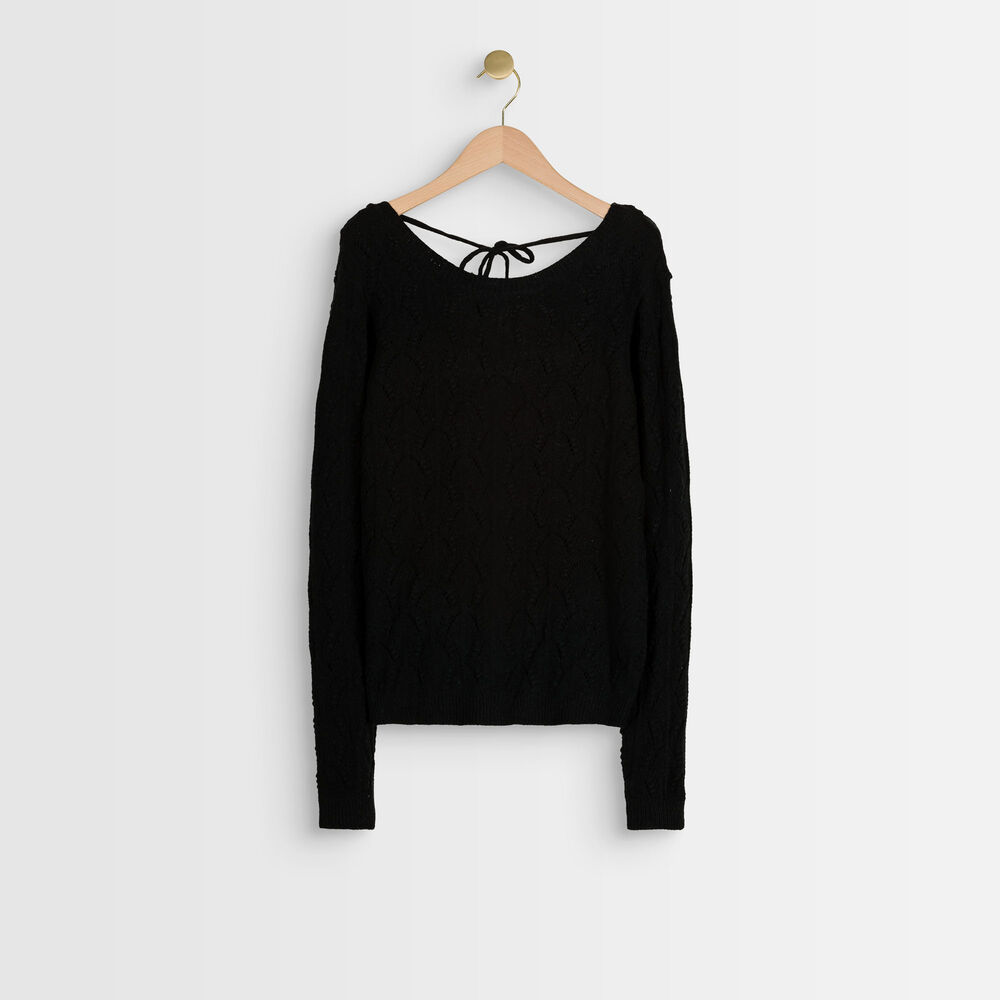 Pull ajouré noir russel noir.