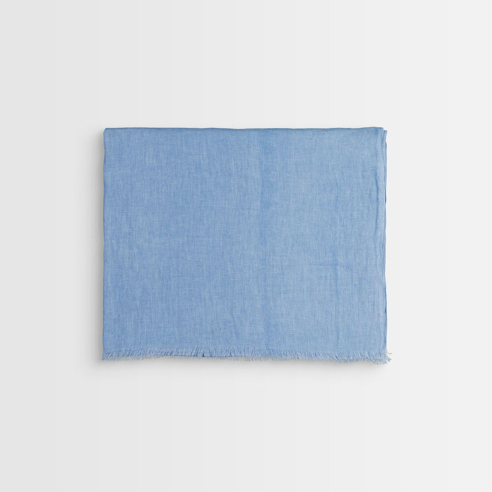 Foulard en lin biologique azur billy azur.