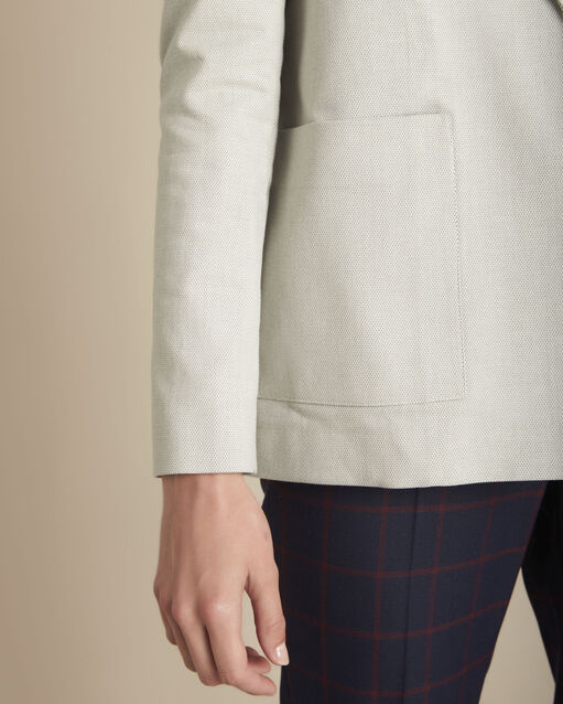 Veste gris chiné bourbon chine moyen.