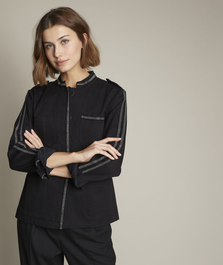 Veste fantaisie fortune noir.