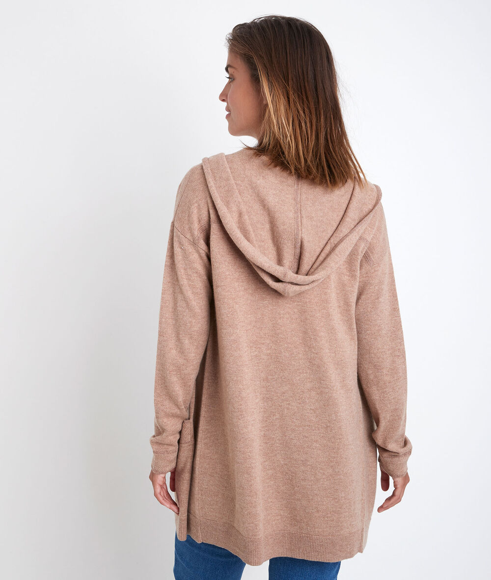Gilet en laine et cachemire ruth havane.