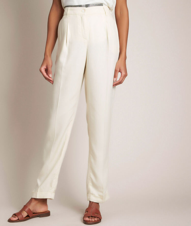 Pantalon chino beige idylle beige.