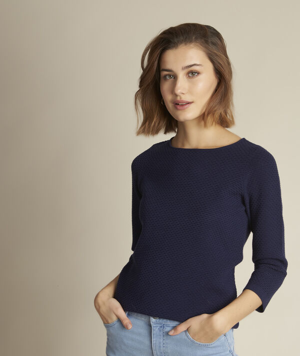 Pull marine col bateau Delta | 1-2-3 Pull marine col bateau Delta PhotoZ | 1-2-3