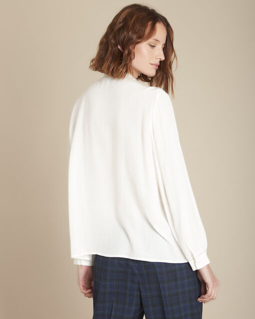 Blouse en dentelle fluide maena ecru.