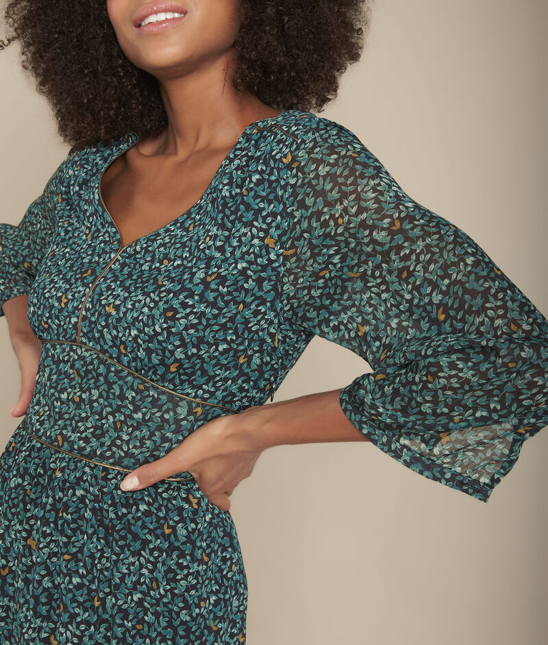 Robe longue imprimée ivanka cypres.