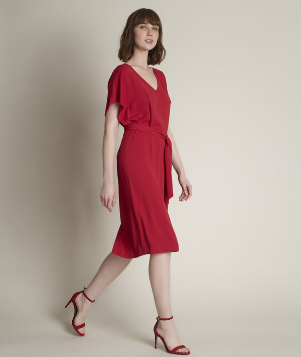 Robe en crêpe ceinturée Ofélie | 1-2-3 Robe en crêpe ceinturée Ofélie PhotoZ | 1-2-3