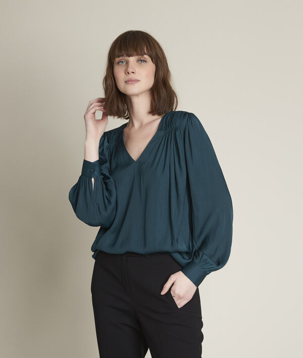 Blouse vaporeuse cyprès Elvera | 1-2-3 Blouse vaporeuse cyprès Elvera PhotoZ | 1-2-3