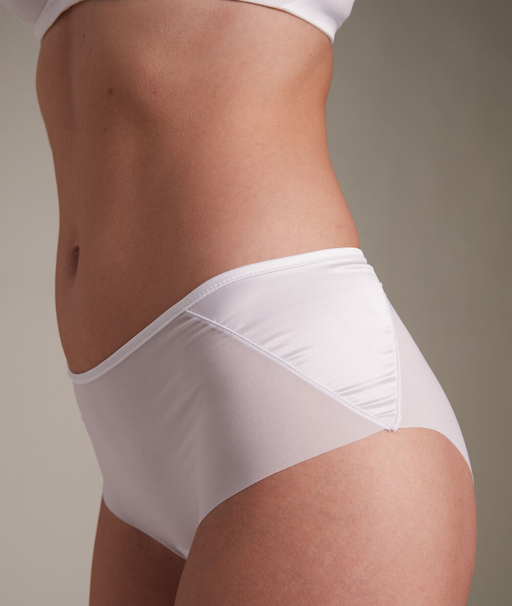 Shorty en microfibre blanc colette blanc.