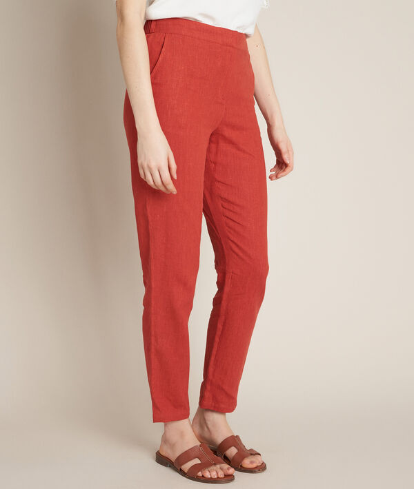 Pantalon cigarette en lin Ilane | 1-2-3 Pantalon cigarette en lin Ilane PhotoZ | 1-2-3