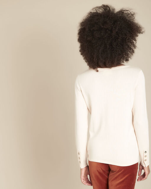 Pull bordeaux encolure tunisienne fanny peche.