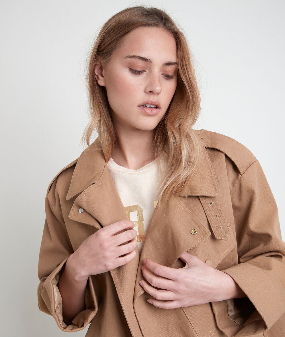 Parka beige nadège beige.