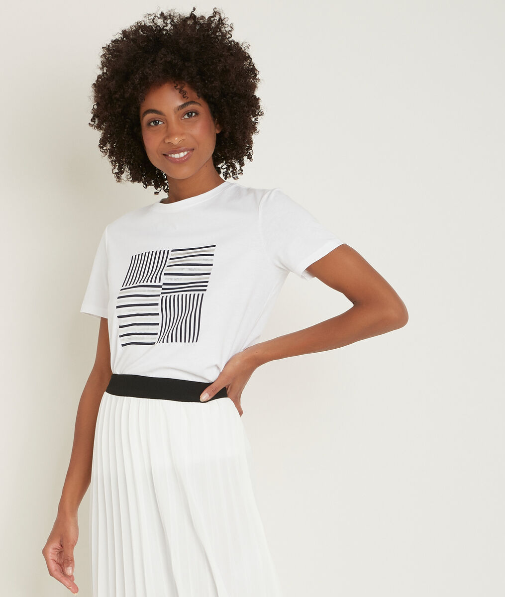Tee-shirt en coton biologique imprimé Django | 1-2-3 Tee-shirt en coton biologique imprimé Django PhotoZ | 1-2-3