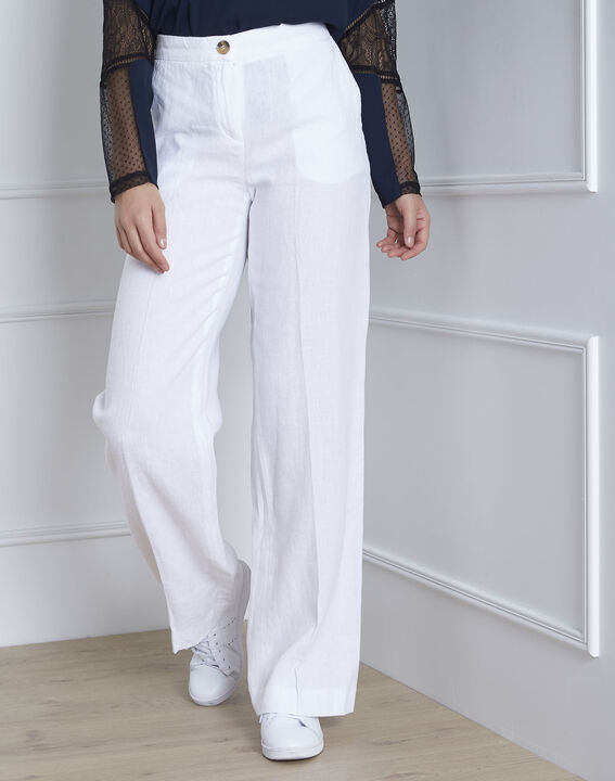 Pantalon banc large en lin Gobi | 1-2-3 Pantalon banc large en lin Gobi PhotoZ | 1-2-3
