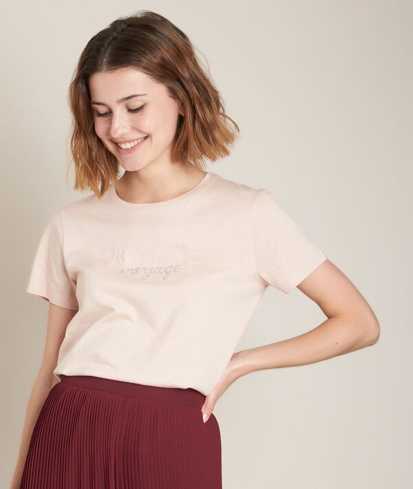 Tee-shirt sérigraphié rose Rio | 1-2-3 Tee-shirt sérigraphié rose Rio PhotoZ | 1-2-3