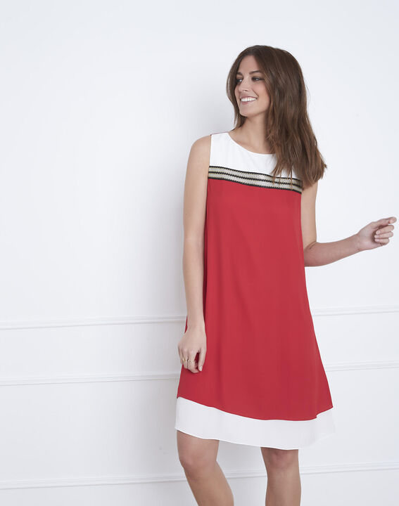 Robe rouge détails lurex Isola | 1-2-3 Robe rouge détails lurex Isola PhotoZ | 1-2-3