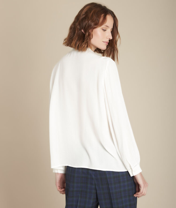 Blouse en dentelle fluide maena ecru.