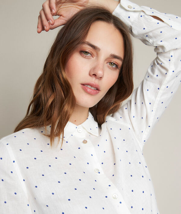 Chemise en lin à pois Eloi | 1-2-3 Chemise en lin à pois Eloi PhotoZ | 1-2-3