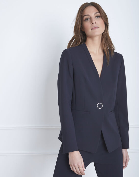 Veste marine tailleur microfibre Majesté | 1-2-3 Veste marine tailleur microfibre Majesté PhotoZ | 1-2-3