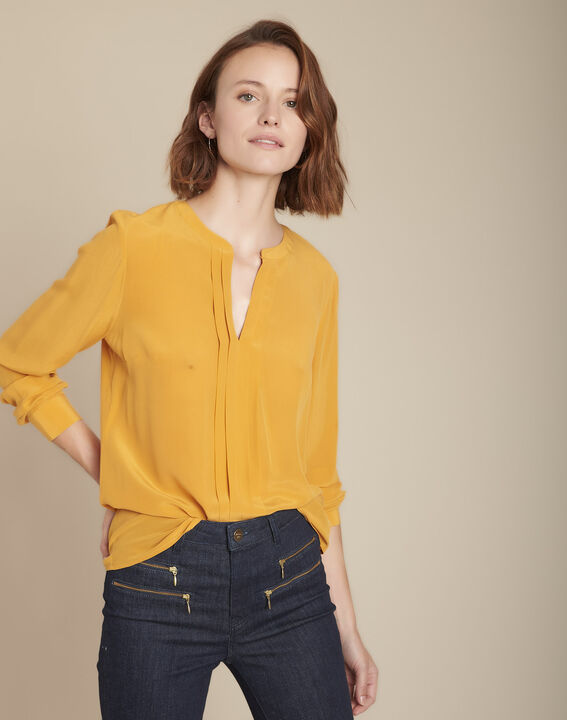 Blouse ambre en soie Manel | 1-2-3 Blouse ambre en soie Manel PhotoZ | 1-2-3