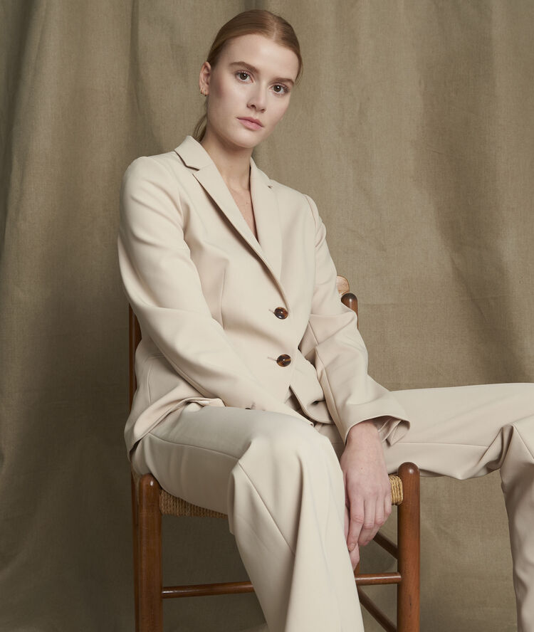 Veste microfibre beige sarry greige.