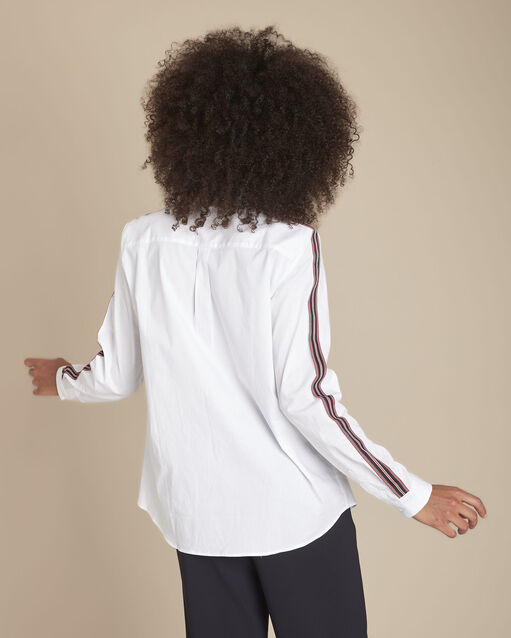 Chemise blanche en popeline melissandre blanc.