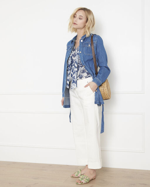 Veste en jean coton biologique dany indigo fonce.