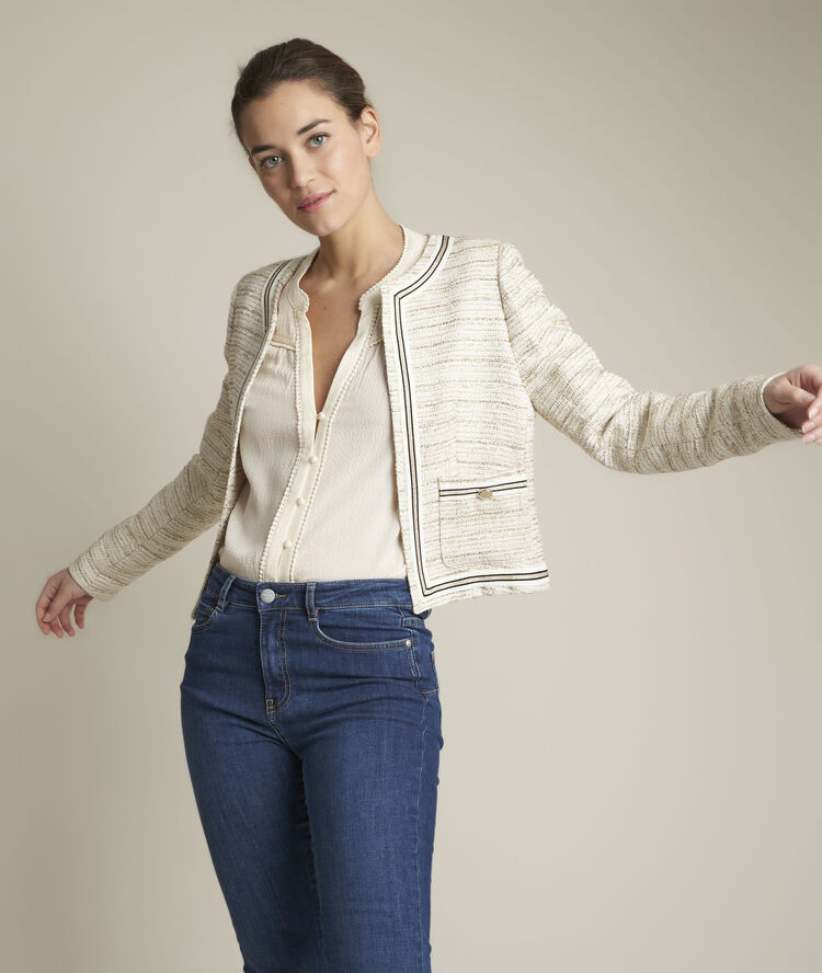Veste fantaisie louison ecru.
