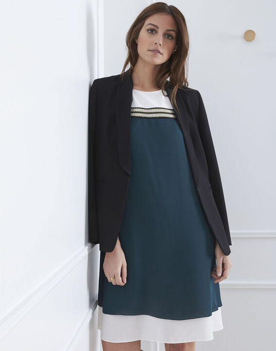 Robe verte détails lurex Isola | 1-2-3 Robe verte détails lurex Isola PhotoZ | 1-2-3