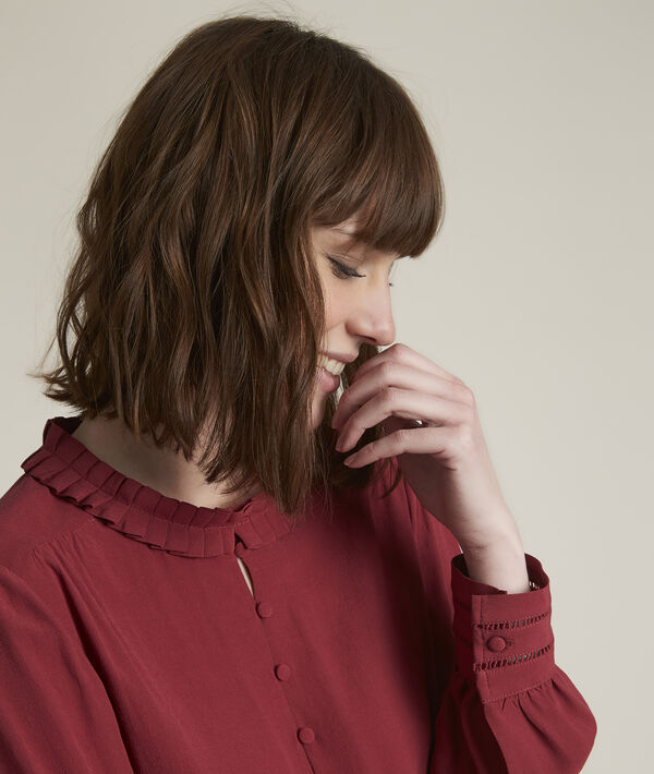Blouse à col plissé Elorine | 1-2-3 Blouse à col plissé Elorine PhotoZ | 1-2-3