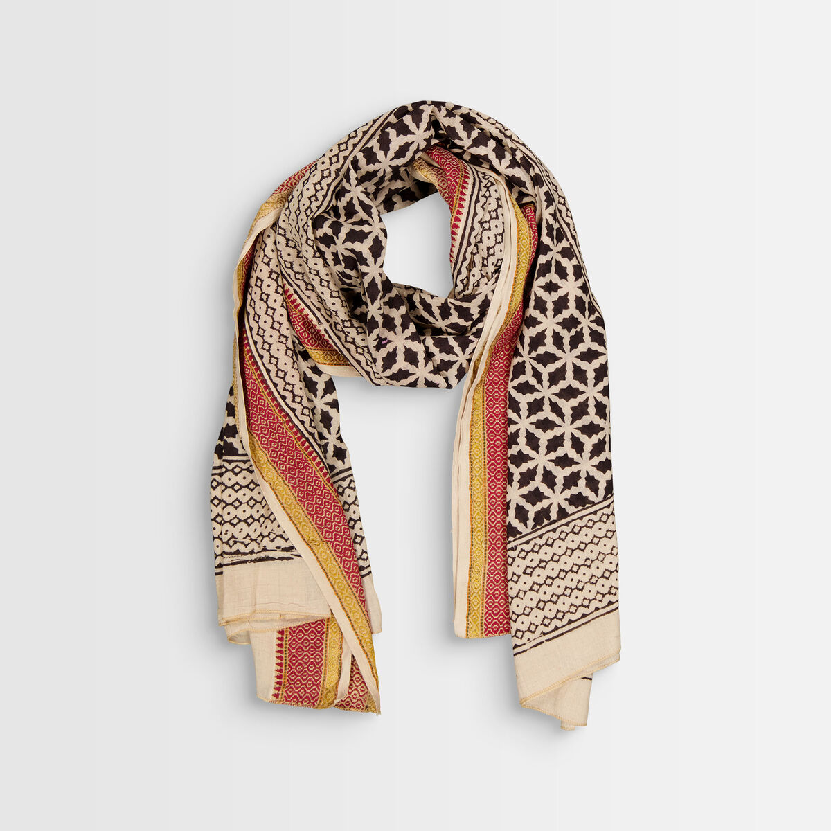 Foulard en coton imprimé Bolt | 1-2-3 Foulard en coton imprimé Bolt PhotoZ | 1-2-3