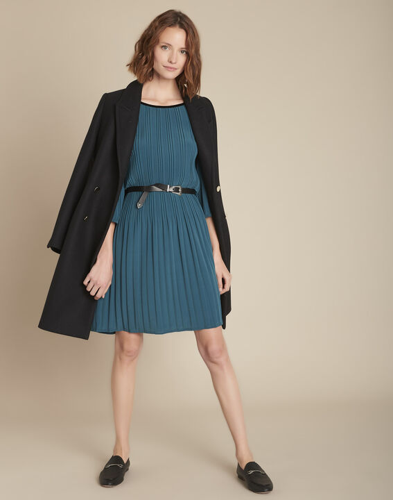 Robe droite plissée Iris | 1-2-3 Robe droite plissée Iris PhotoZ | 1-2-3
