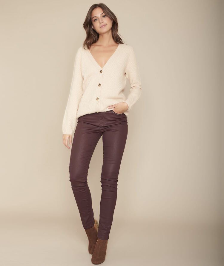 Die ikonische ebenholzfarbene slim jeans socrate dunkelbraun.