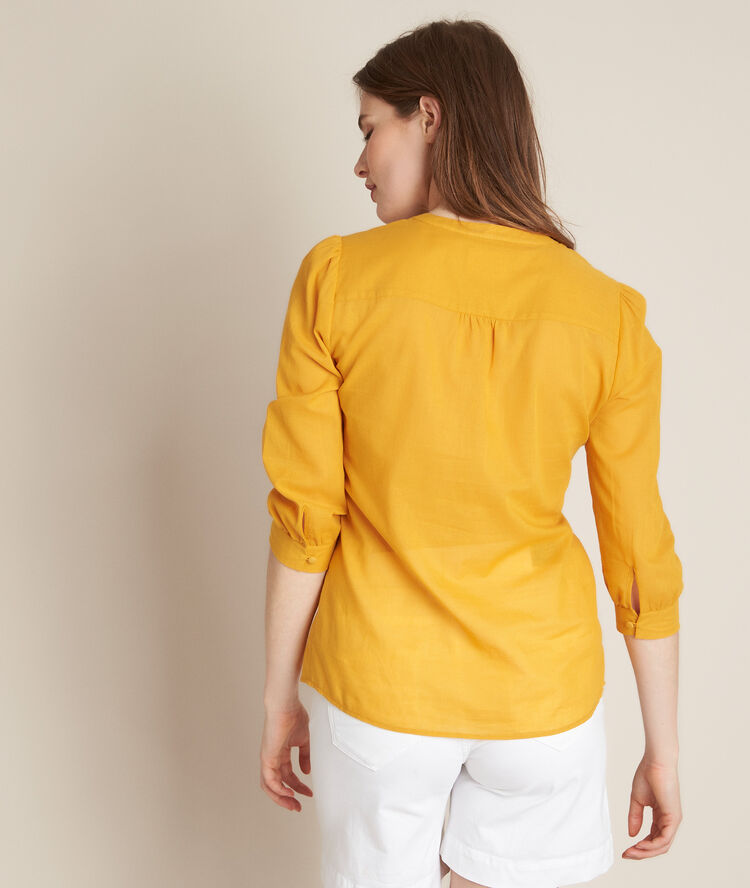 Blouse en coton safran elodie safran.
