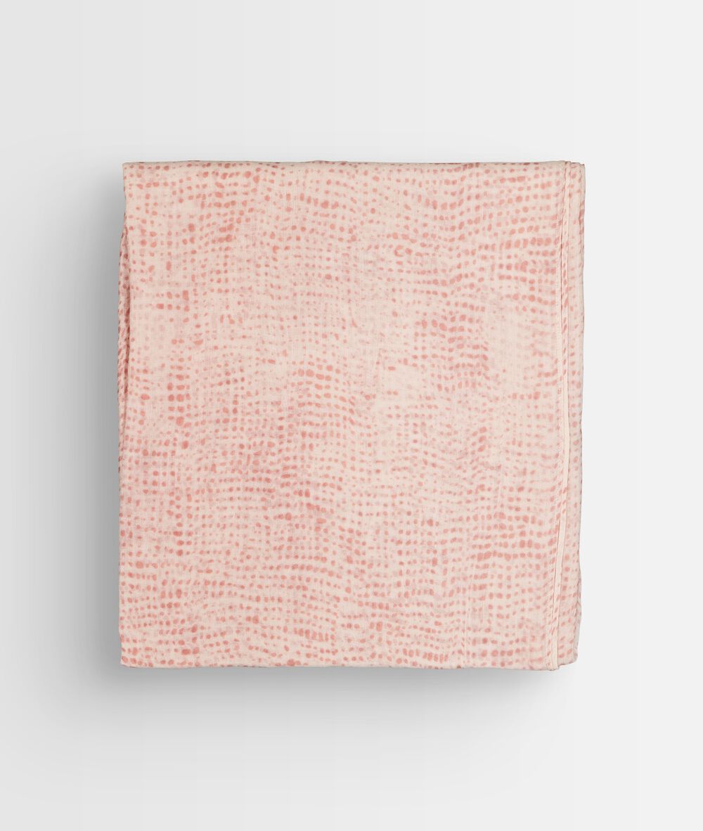 Foulard rose à pois helia rose.