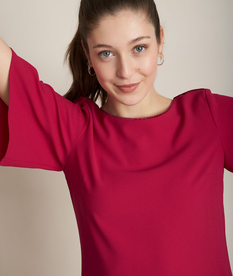 Robe vermillon droite celia geranium.