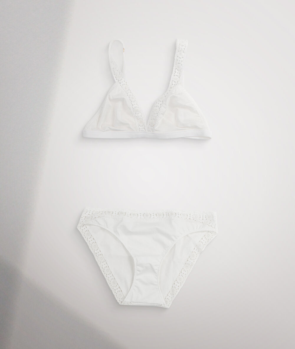Culotte en pur coton responsable blanche ninon blanc.
