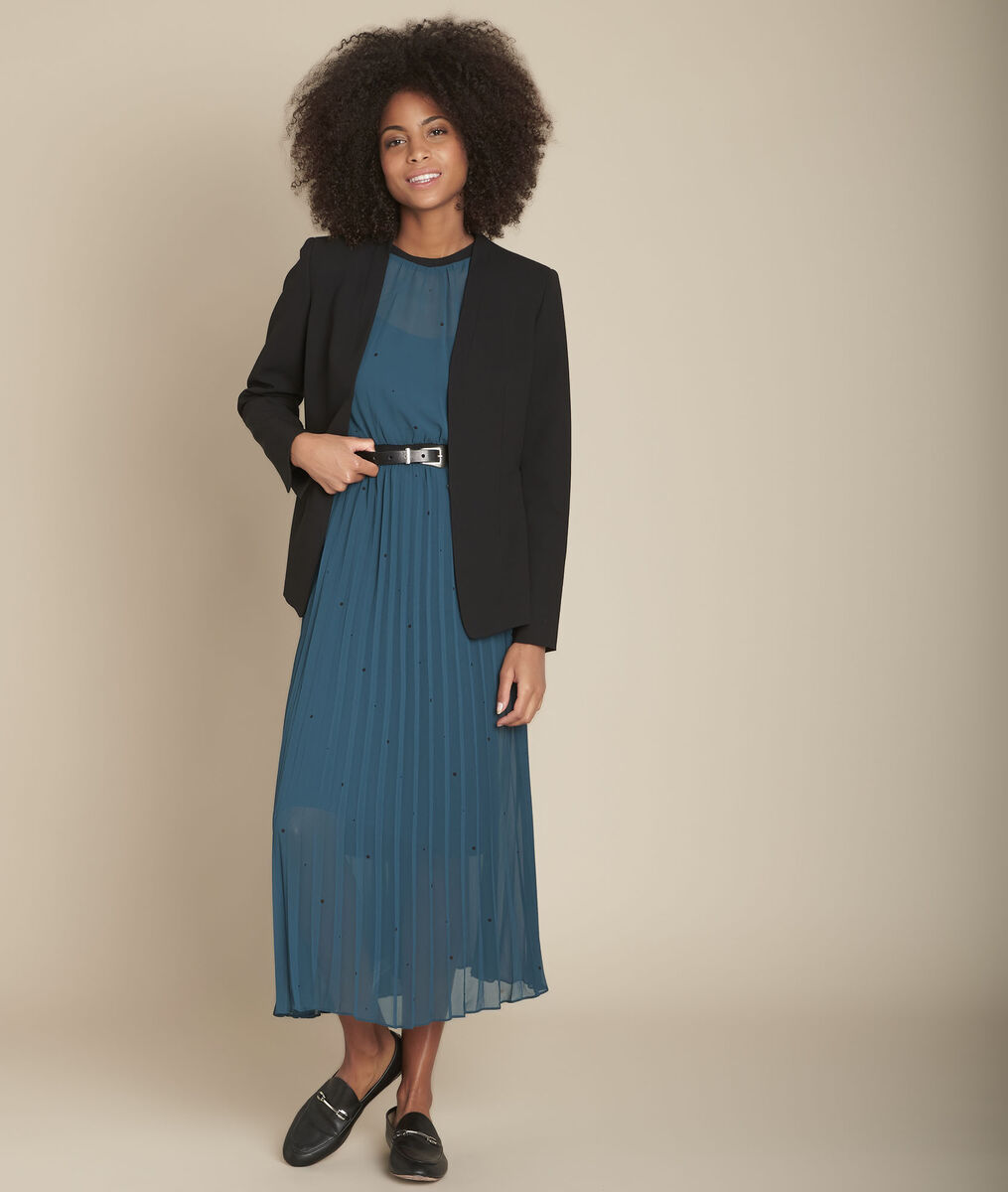 Robe longue plissée cyprès Iola | 1-2-3 Robe longue plissée cyprès Iola PhotoZ | 1-2-3