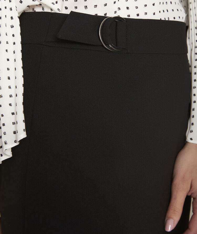 Jupe droite marine en microfibre karla marine.