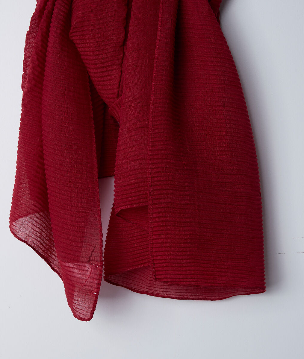 Foulard plissé rouge Barry | 1-2-3 Foulard plissé rouge Barry PhotoZ | 1-2-3