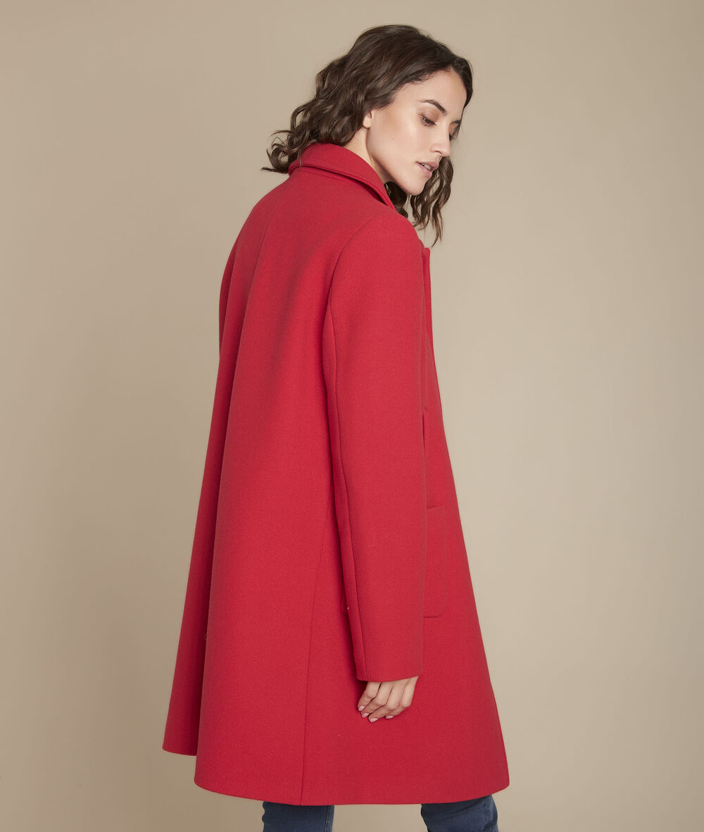 Roter Mantel Aus Wolle Terry Damen Maison 123
