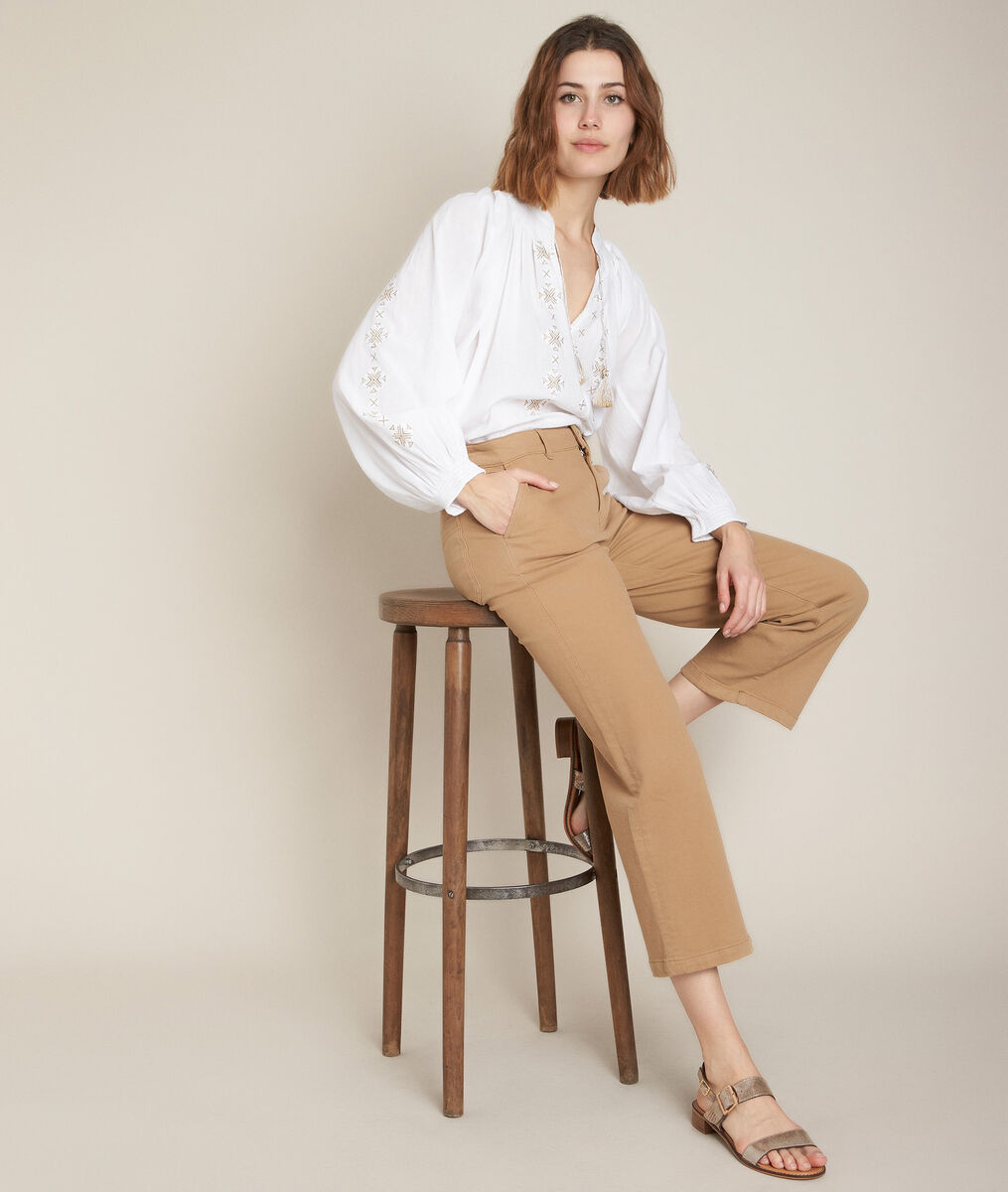 Jean wide leg havane Anita | 1-2-3 Jean wide leg havane Anita PhotoZ | 1-2-3
