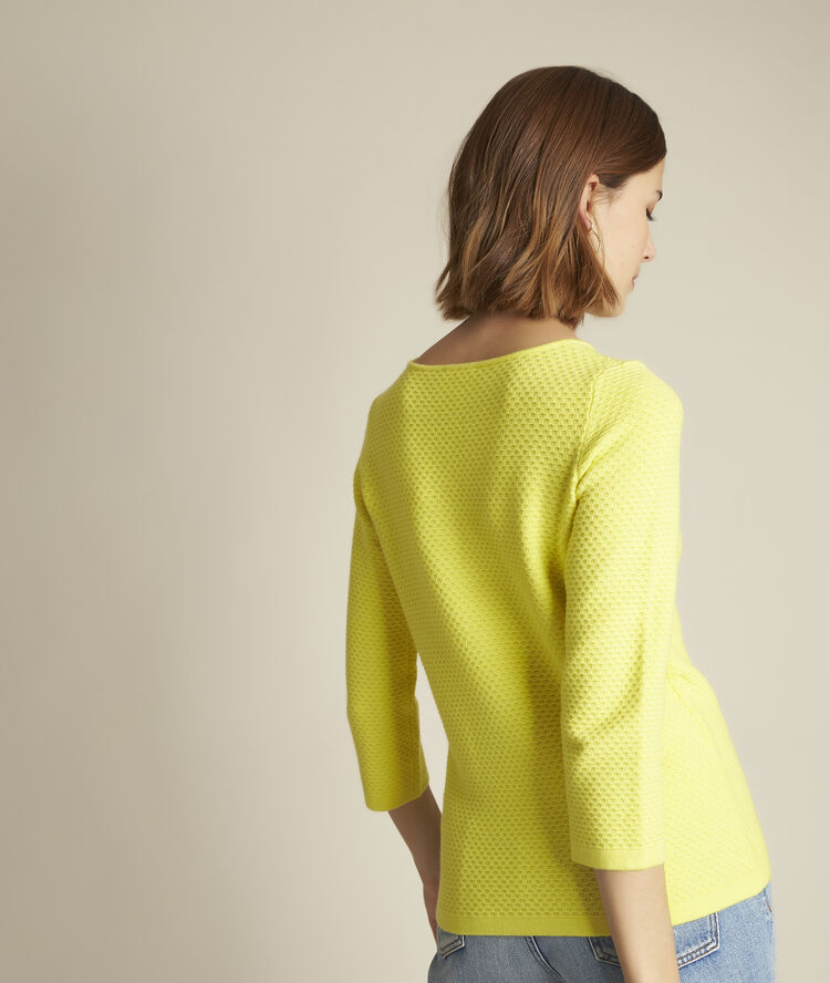 Pull citrus col bateau delta citron.