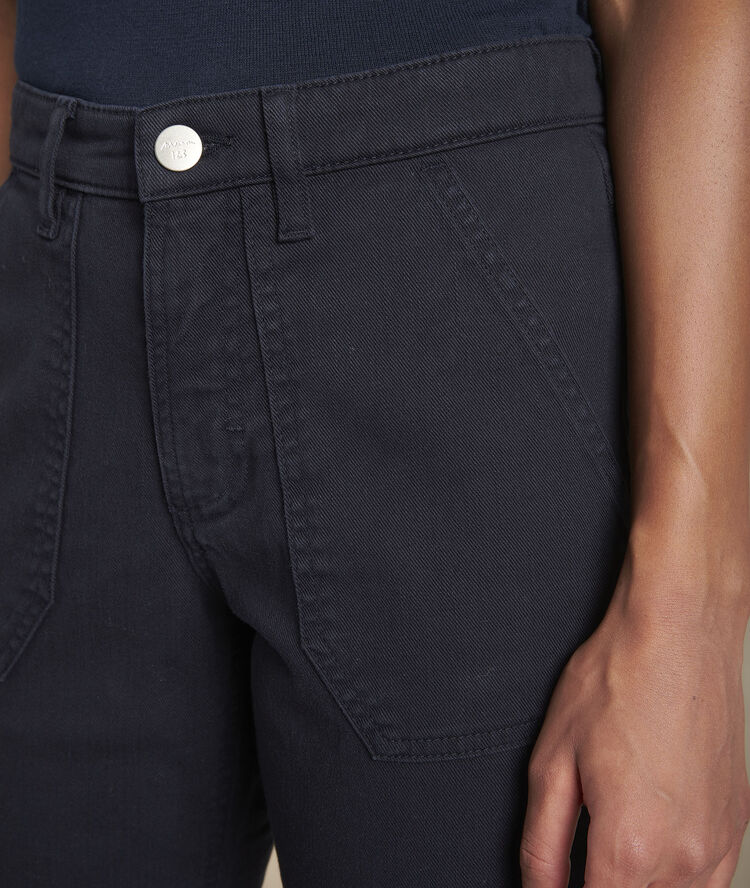 Le confort fit : jean boyfriend marine serge marine.