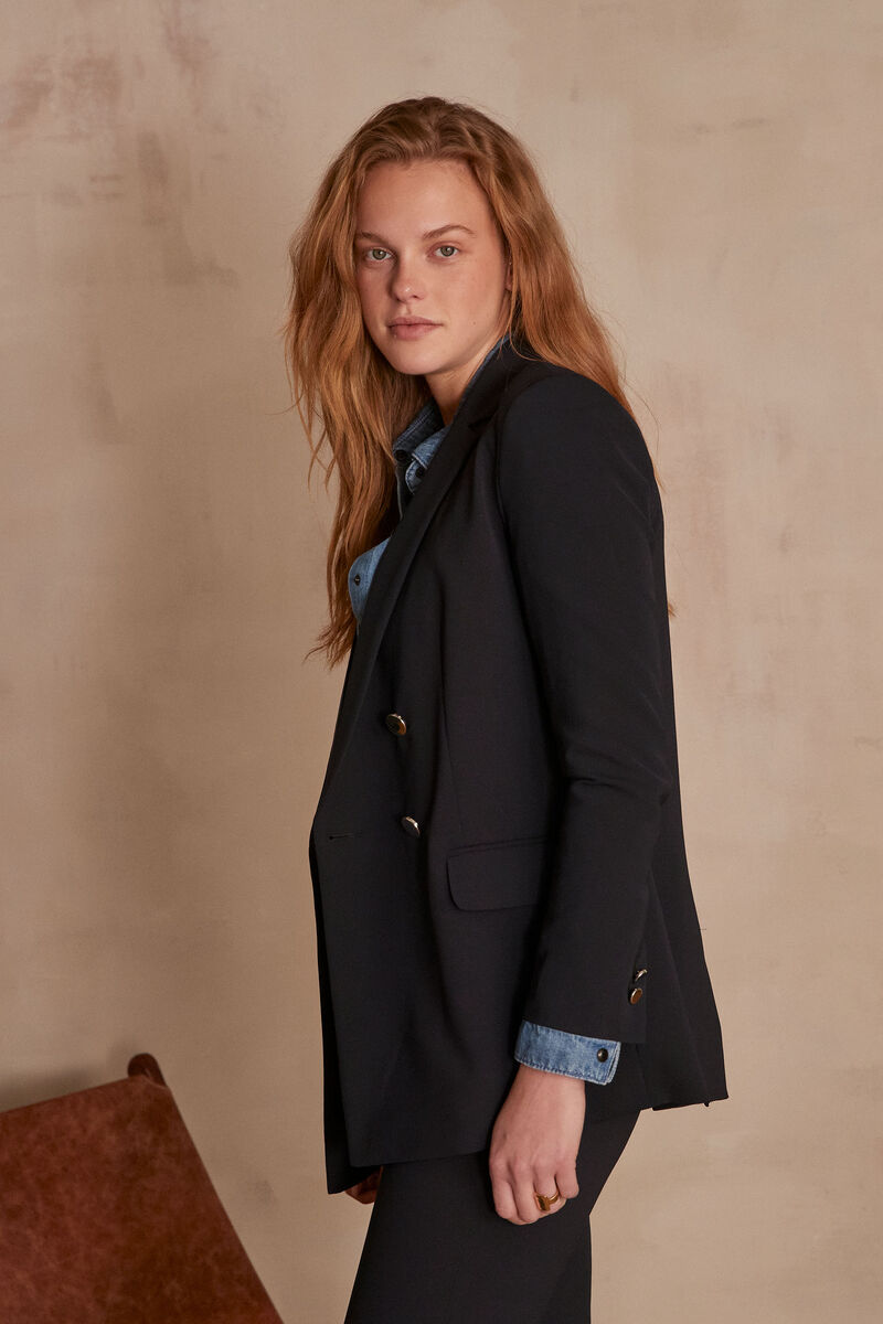 Veste en microfibre marine Florine | 1-2-3 Veste en microfibre marine Florine PhotoZ | 1-2-3