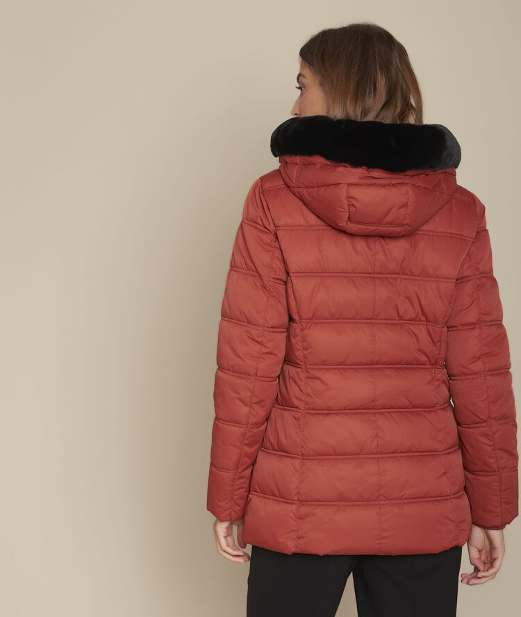 Doudoune courte acajou sorona® dupont™ lisy caramel.